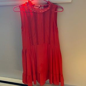 Red Aritzia Sunday Best dress